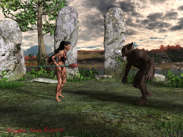 Обои картинки фото 3д графика, эльфы , elves, взгляд, эльфийка, существо, фон