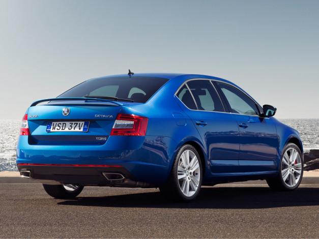 Обои картинки фото автомобили, skoda, rs, octavia, au-spec