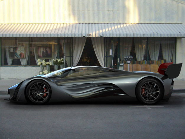 Обои картинки фото mazda furai concept 2008, автомобили, mazda, 2008, concept, furai