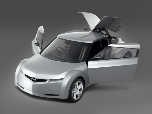 Обои картинки фото mazda kusabi concept 2003, автомобили, mazda, kusabi, 2003, concept