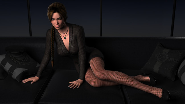 Обои картинки фото 3д графика, люди , people, фон, взгляд, девушка