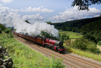 Картинка техника паровозы паровоз рельсы