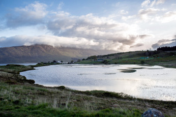 Картинка природа реки озера облака озеро горы