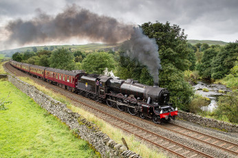 Картинка техника паровозы паровоз рельсы