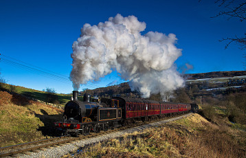 Картинка техника паровозы рельсы паровоз