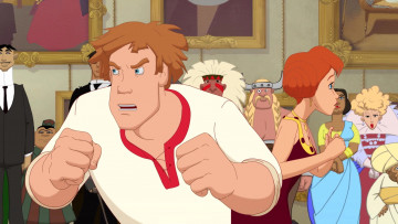 Картинка мультфильмы иван+царевич+и+серый+волк+3 девушка парень люди эмоции