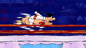 Картинка мультфильмы the+flintstones полет мужчина