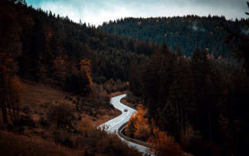 Картинка природа дороги серпантин шоссе