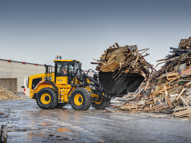 Обои картинки фото техника, фронтальные погрузчики, jcb