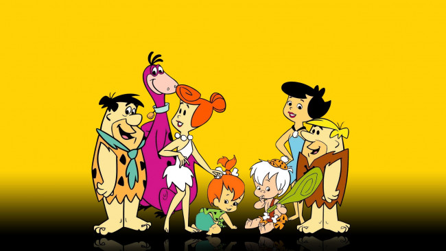 Обои картинки фото мультфильмы, the flintstones, the, flintstones