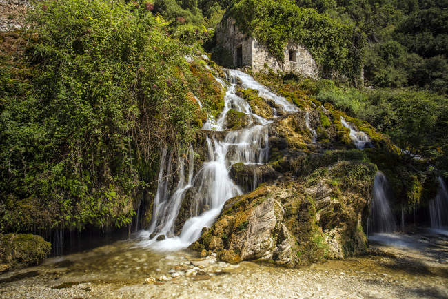 Обои картинки фото природа, водопады, простор