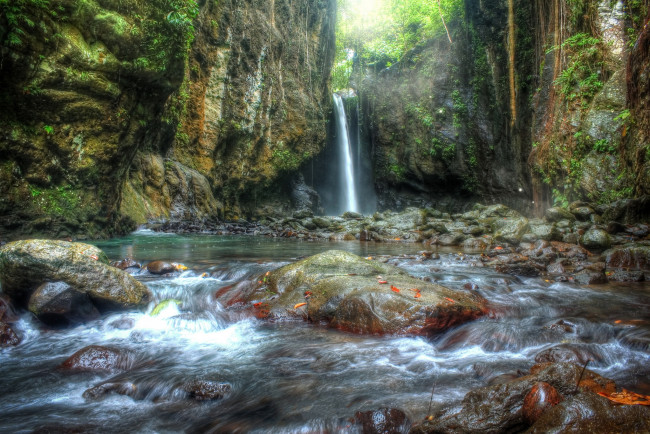 Обои картинки фото природа, водопады, простор