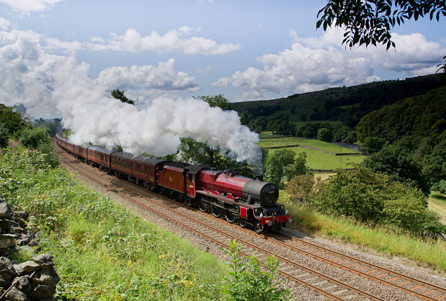 Обои картинки фото техника, паровозы, паровоз, рельсы