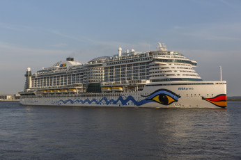 Картинка aidaprima корабли лайнеры круиз лайнер