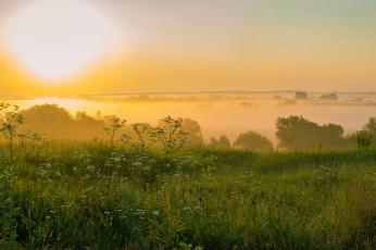 Картинка природа восходы закаты простор