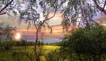 Картинка природа восходы закаты простор