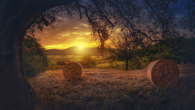 Обои картинки фото природа, восходы, закаты, простор