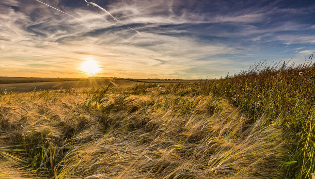 Обои картинки фото природа, восходы, закаты, простор