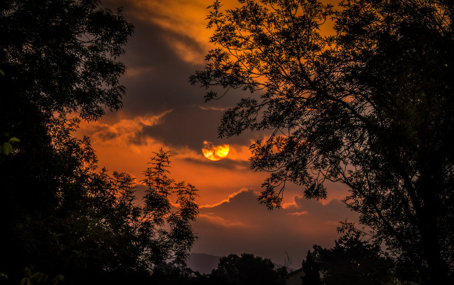 Обои картинки фото природа, восходы, закаты, простор