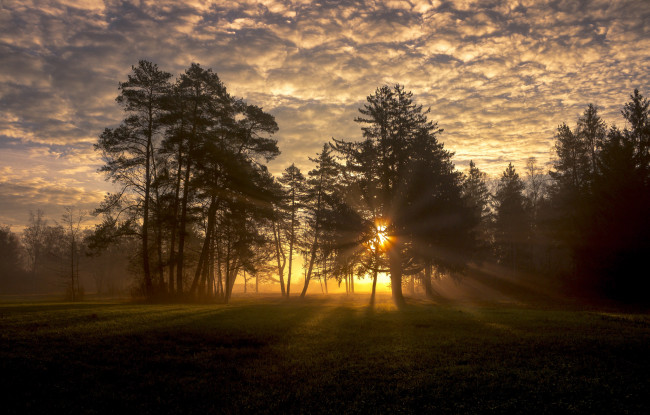 Обои картинки фото природа, восходы, закаты, простор