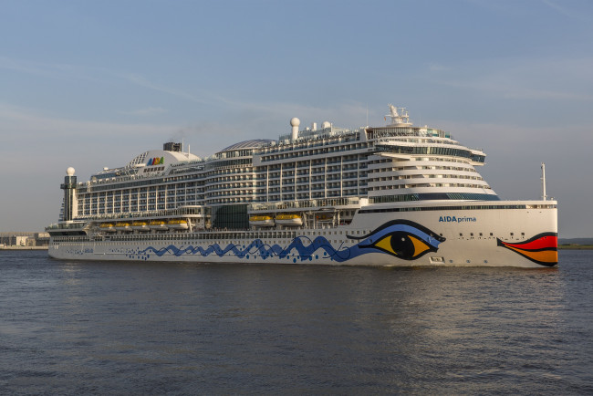 Обои картинки фото aidaprima, корабли, лайнеры, круиз, лайнер