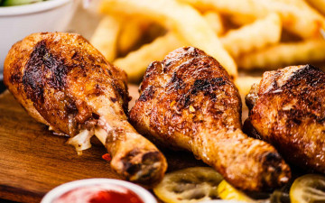 Картинка еда мясные+блюда куриные ножки