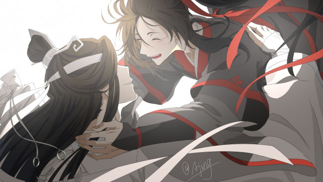 Обои картинки фото аниме, mo dao zu shi, вэй, усянь, лань, ванцзи