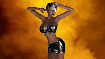 Картинка 3д+графика люди+ people девушка фон поза