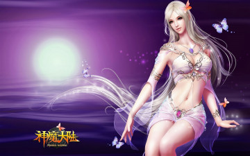 обоя видео игры, forsaken world, девушка, бабочки