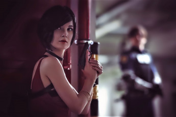 обоя девушки, ксана станкевич, образ, пистолет