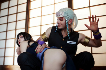 Картинка разное мужчина+женщина косплей двое