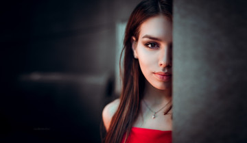 Картинка девушки maria+way иван горохов женщины модель лицо портрет длинные волосы каштановые смотрит на зрителя глубина резкости глаза прямые сочные губы мария уэй маша вэй maria way