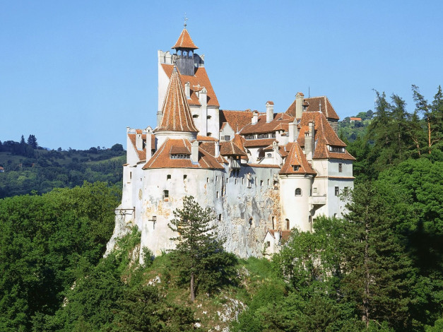 Обои картинки фото bran castle, romania, города, - дворцы,  замки,  крепости, bran, castle
