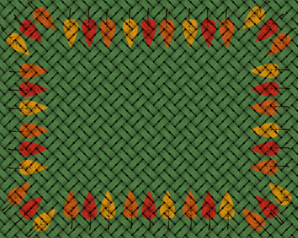 Обои картинки фото векторная графика, -графика , graphics, осень, листья, сеть