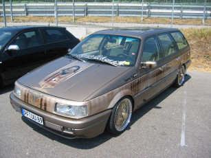 Картинка vw passat lowrider автомобили volkswagen