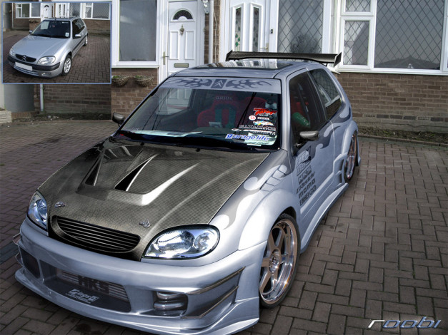 Обои картинки фото saxo, автомобили, виртуальный, тюнинг