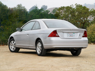 Картинка honda civic coupe 2003 автомобили