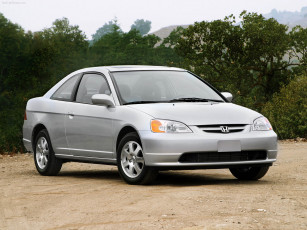 Картинка honda civic coupe 2003 автомобили