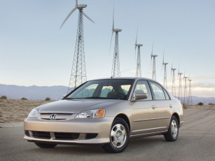 Картинка honda civic hybrid 2003 автомобили