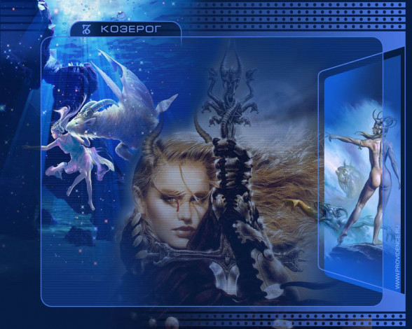 Обои картинки фото козерог, фэнтези, другое