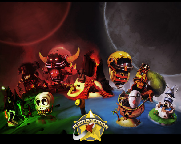 Обои картинки фото puzzlegeddon, видео, игры
