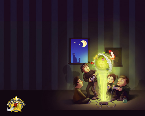 Обои картинки фото puzzlegeddon, видео, игры