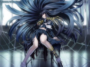 Картинка аниме weapon blood technology