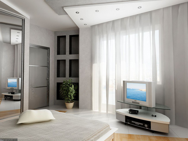 Обои картинки фото интерьер, спальня