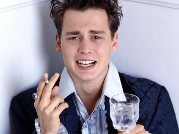 Обои картинки фото johnny, depp, мужчины