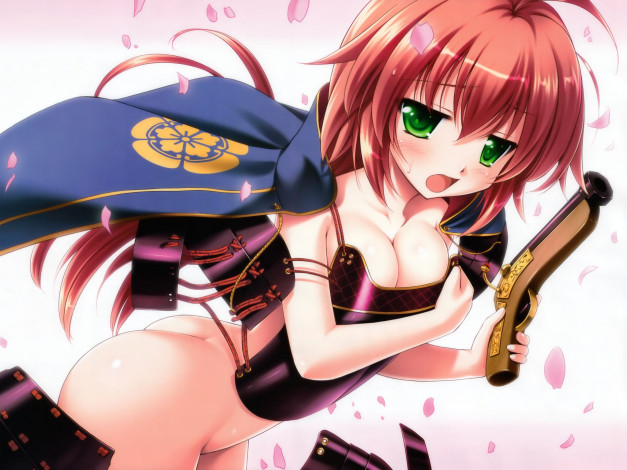 Обои картинки фото аниме, weapon, blood, technology