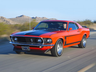 Картинка 1969 ford mustang boss 302 автомобили