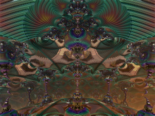 Картинка 3д графика fractal фракталы абстракция узор