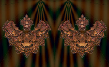 Картинка 3д графика fractal фракталы узор фон абстракция