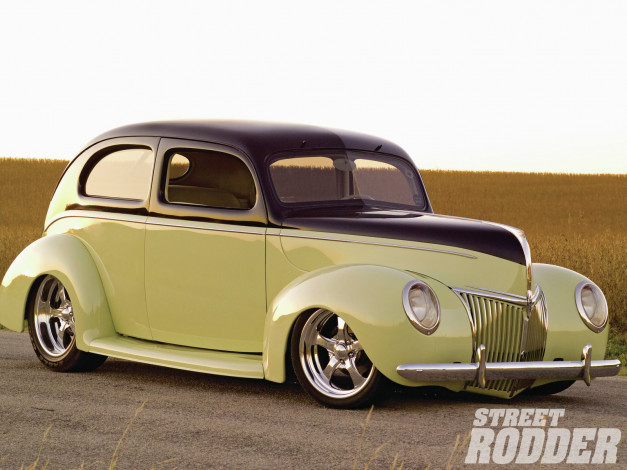 Обои картинки фото 1939, ford, sedan, автомобили, custom, classic, car